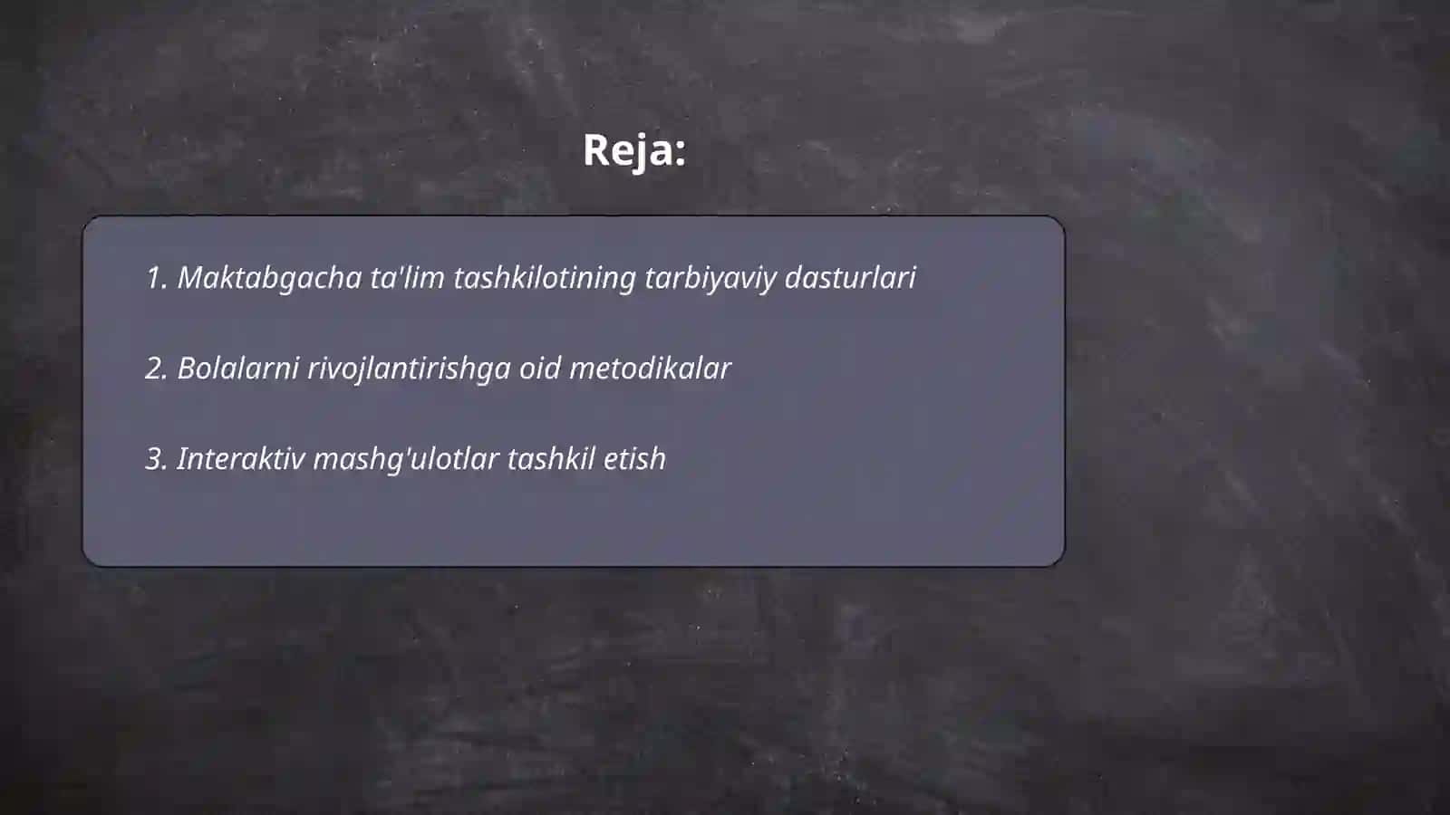 Maktabgacha ta'lim tashkilotidagi amaliyot davrim haqida 2