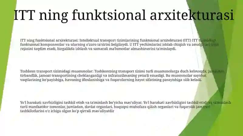 ITT ning funktsional arxitekturasi 2