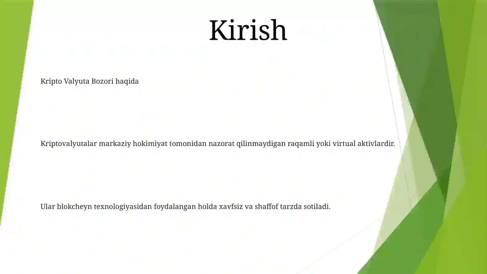 Kripta Valyuta Bozori 2