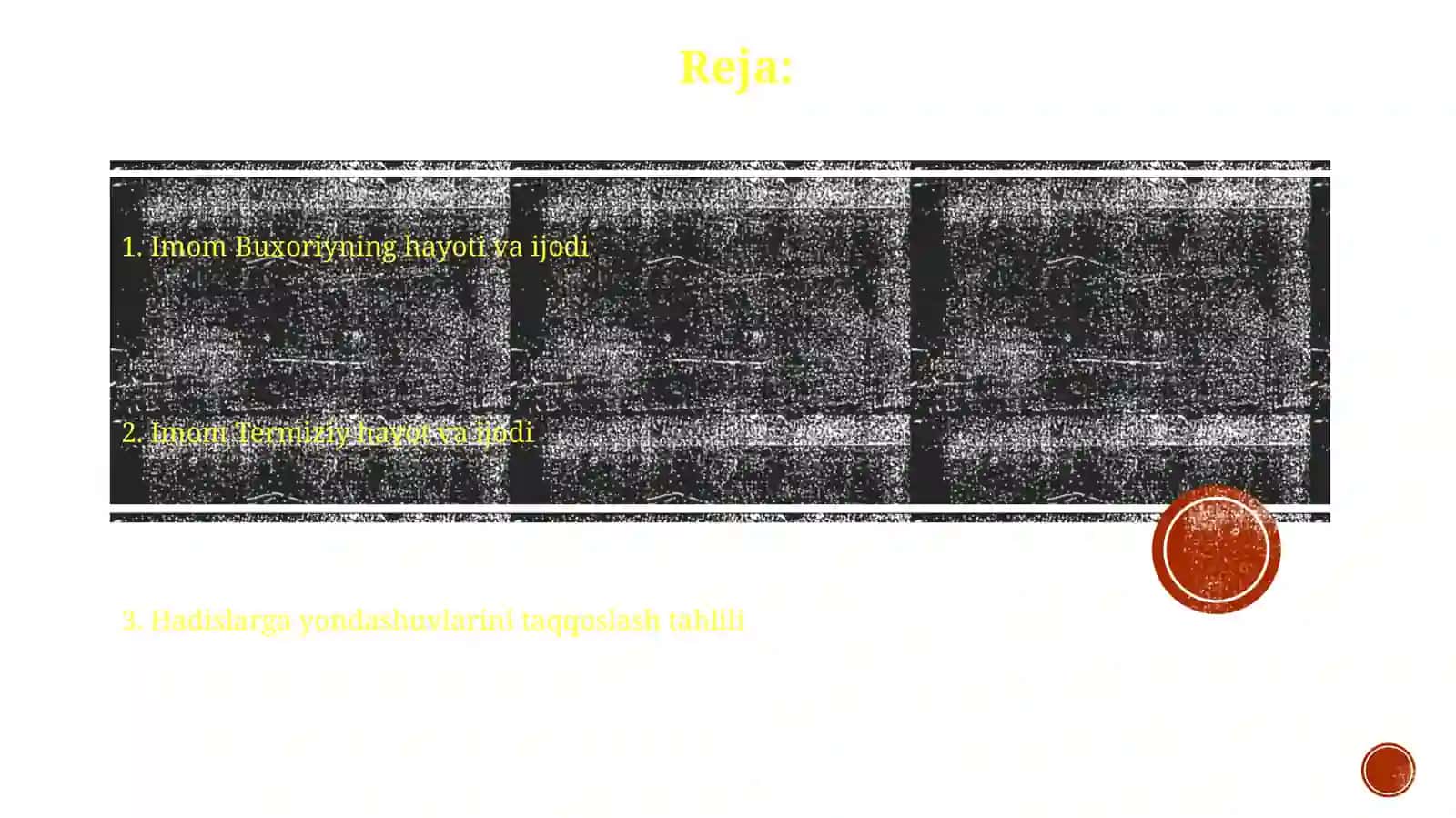 Imom Buxoriy va Imom Termiziyning hadis ilmi 2