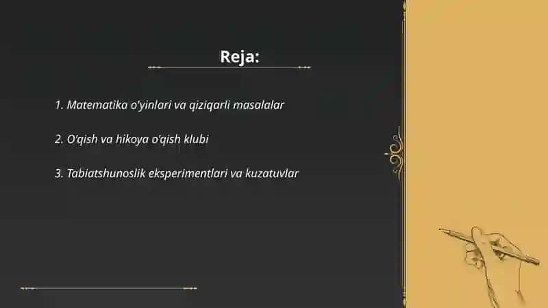 Matematika o'yinlari va qiziqarli masalalar 2