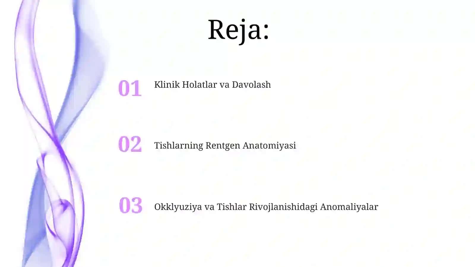 Tishlarning Rentgen Anatomiyasi 2