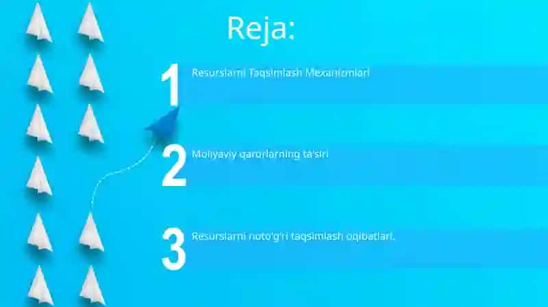 Resurslarni Taqsimlash va Ularning Oqibati 2