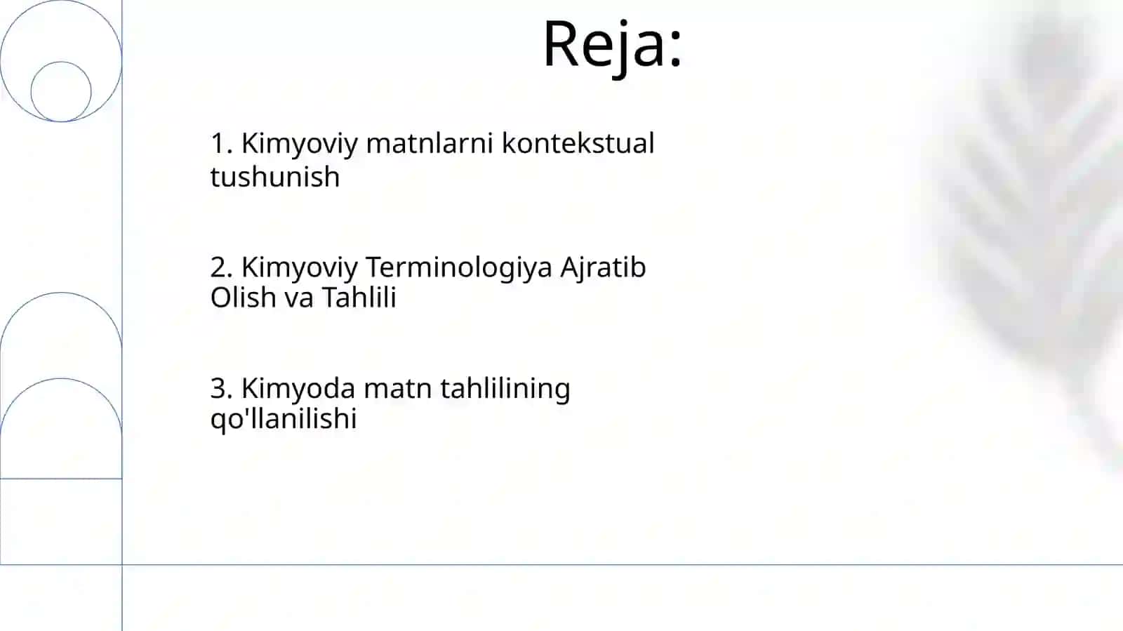 Kimyofaniga oid lug'at va matnlar bilan ishlash 2