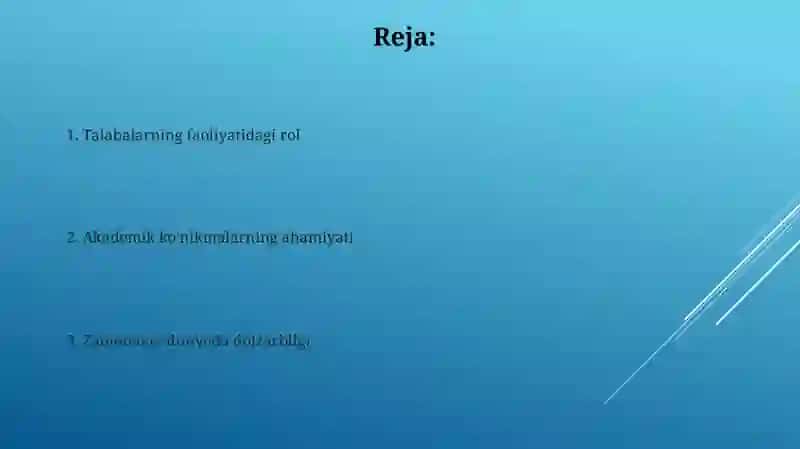 Akademik ko'nikmalarning talabalar faoliyatidagi ahamiyati va dolzarbligi 2