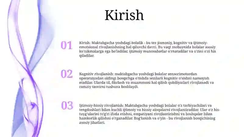 Maktabgacha Yosh Davrida Psixik Rivojlanish 2