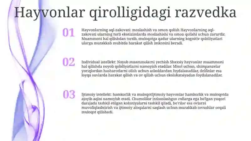 Hayvonlarning Indivedual Va Intellektual Hatti Harkatlar Shakllari 2