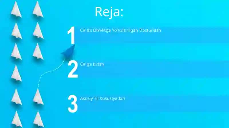 C# tilida dastur tayyorlash 2