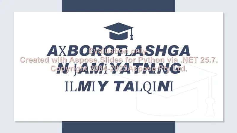 Axborotlashgan jamiyatning ilmiy talqini 2
