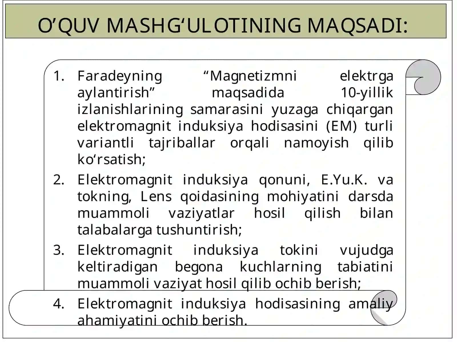 Elektromagnit induksiya hodisasi 2