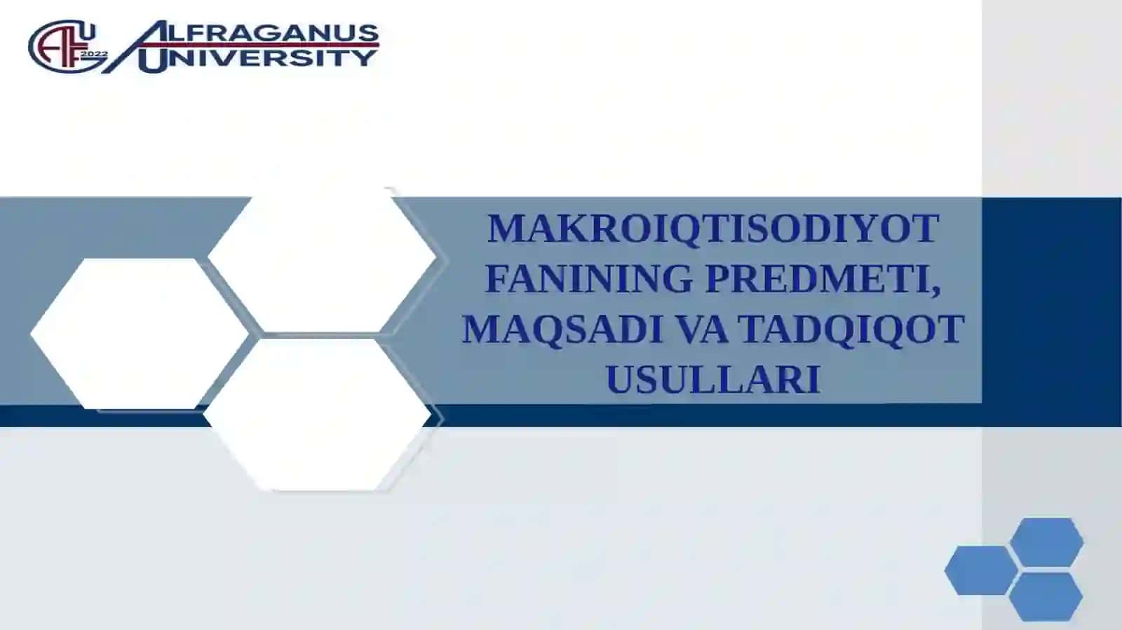 MAkroiqtisodiyot fanining predmeti, maqsadi va tadqiqot usullari 2