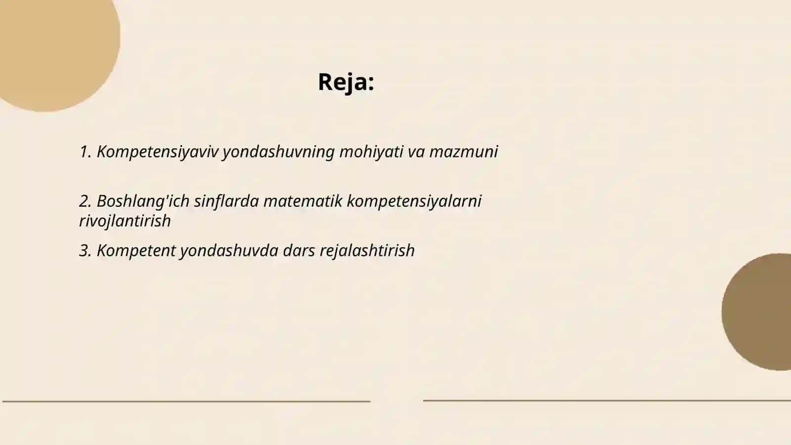 Boshlang'ich sinflarda matematika o'qitishda kompetensiyaviv yondashuv.O'quv dasturi tahlili 2