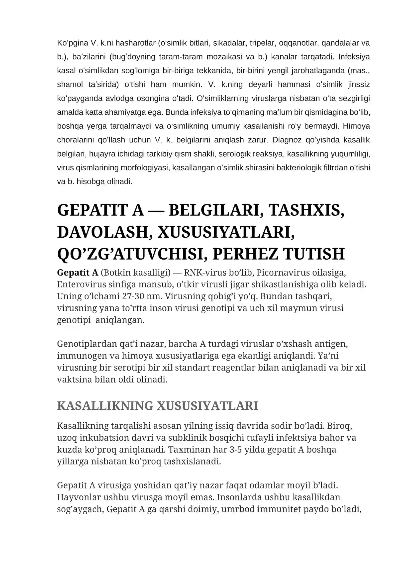 Virusli kasalliklar 2