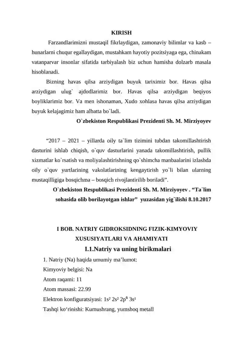 NATRIY GIDROKSIDNING FIZIK-KIMYOVIY XUSUSIYATLARI VA AHAMIYAT 2