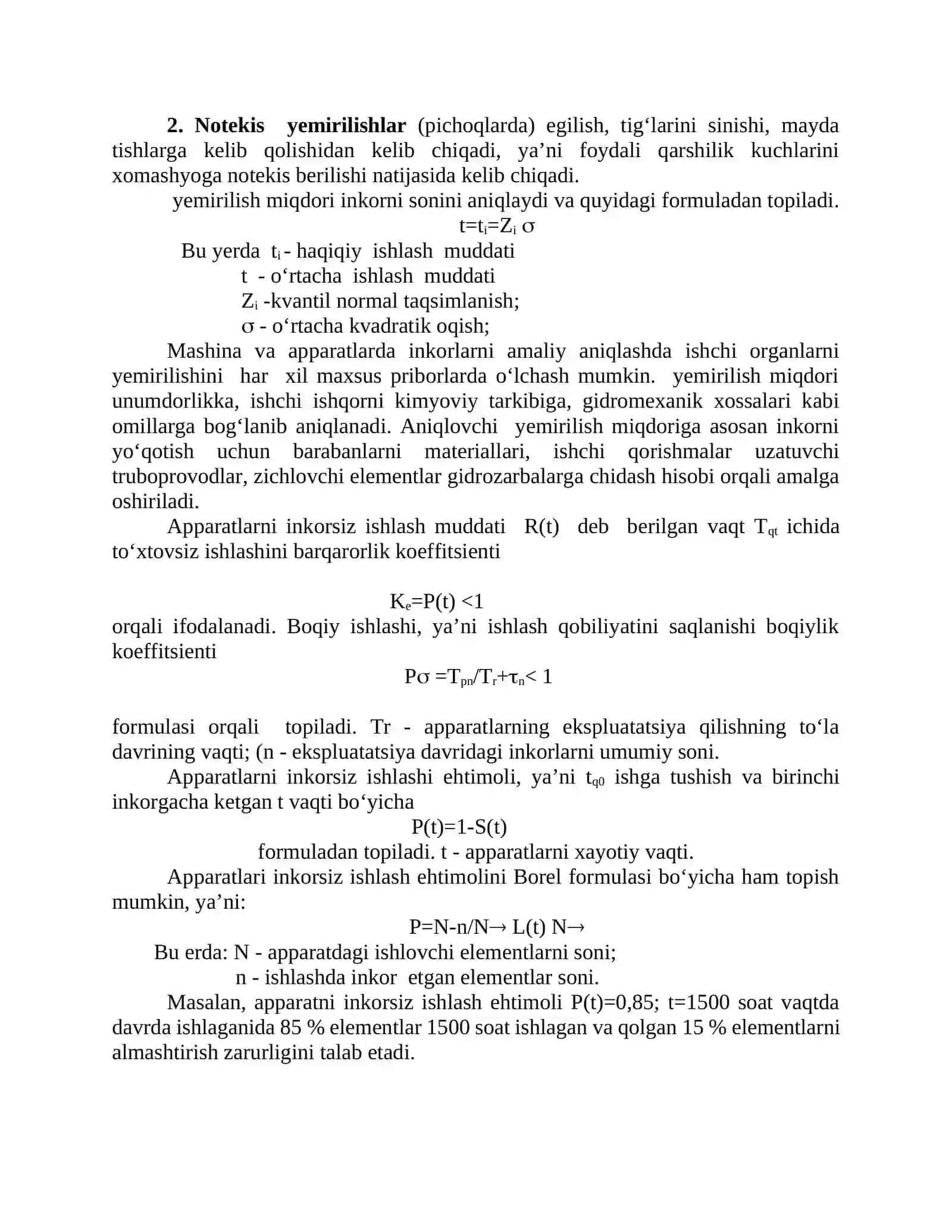 DETALLARNI SINOVDAN O‘TKAZISH VA MUSTAHKAMLIGINI TEKSHIRISH 2