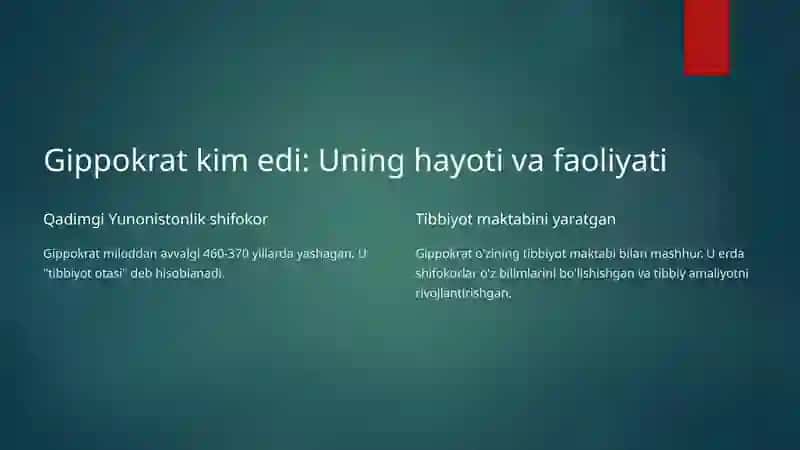 Gippokrat qasamyodi. Tibbiyot tarixidagi murosa 2