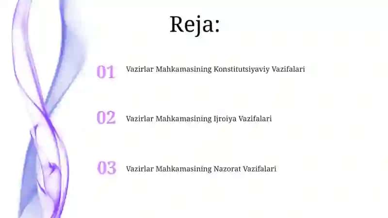 Vazirlar Mahkamasining vazifalari 2