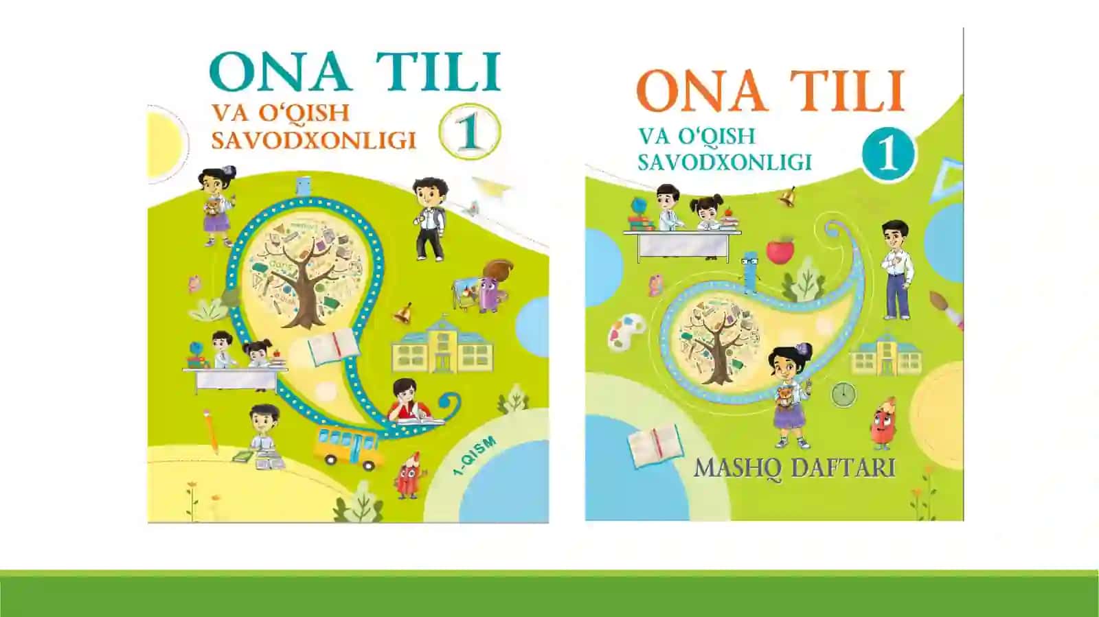 1-2-SINFLAR UCHUN DARSLIK VA OʻQUVCHI MASHQ DAFTARINI AMALIYOTDA QOʻLLASH: “Ona tili va oʻqish savodxonligi” darsligi YASHIL SAYYORA 2