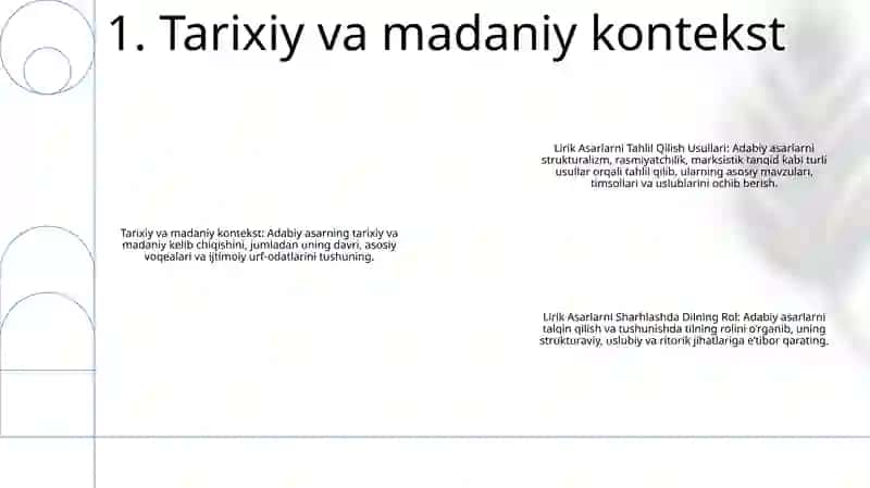 Lirik Asarlarni Tahlil Qilish Usullari 2