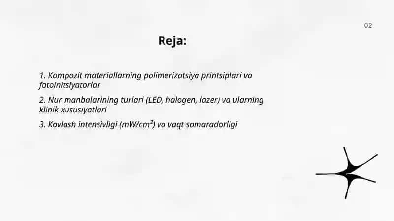 Tish restavratsiyasida kompozit plomba ashyolarini klinik kovlash tamoyillari 2