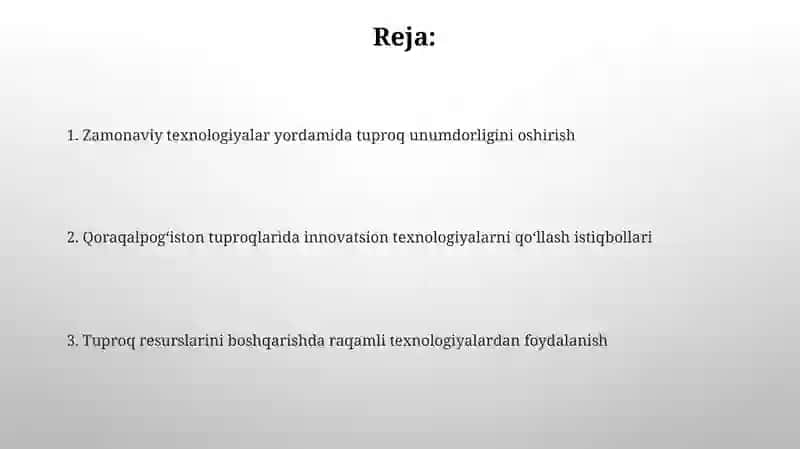 Zamonaviy sug'orish texnologiyalari Qoraqalpog'istonda 2