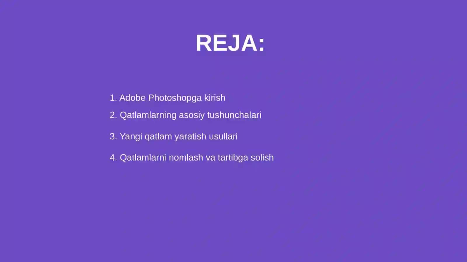 Adobe phatashopda qatlamlar (layers) bilan ishlash 2