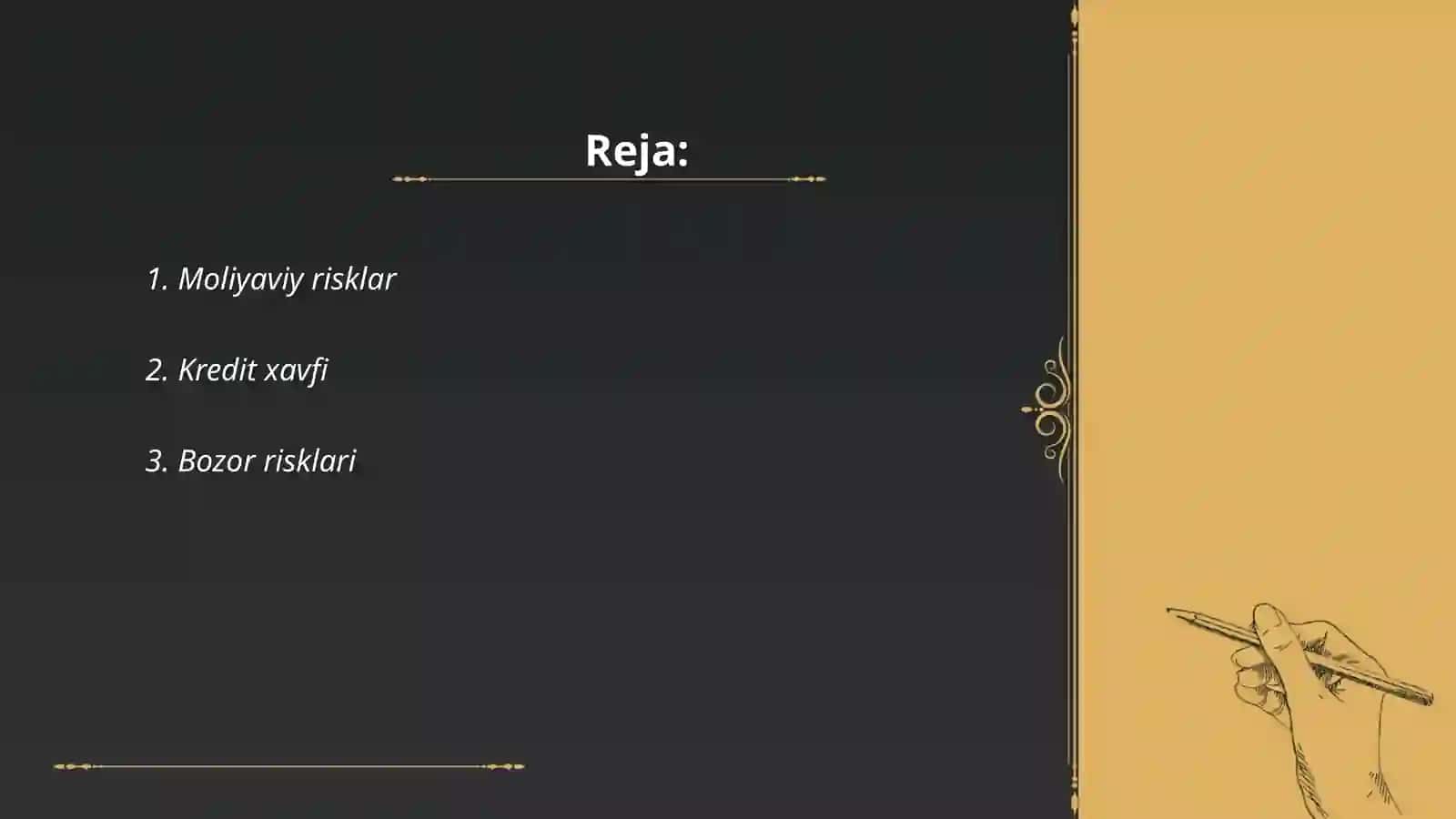 Moliyaviy risklar 2