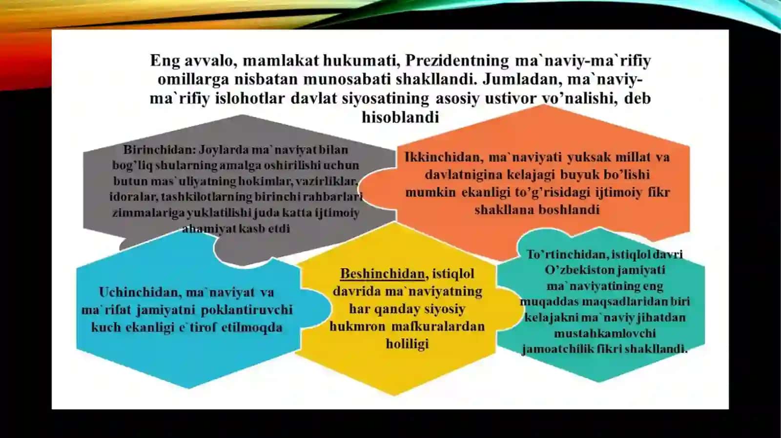 Mustaqil O’zbekiston rivojlanish yo’nalishlari va muammolari. Faninng predmeti, tadqiqot doirasi, maqsadva vazifasi. 2