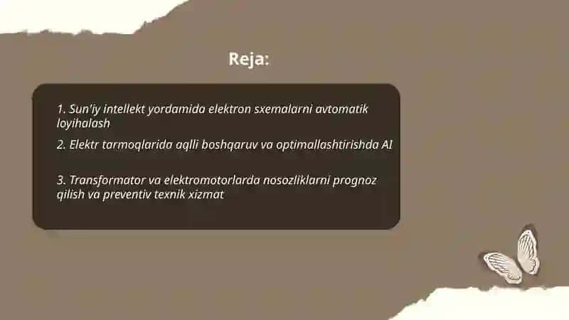 Elektronika va elektrotexnika fanida sun'iy intellektning oʻrni va ahamiyati 2