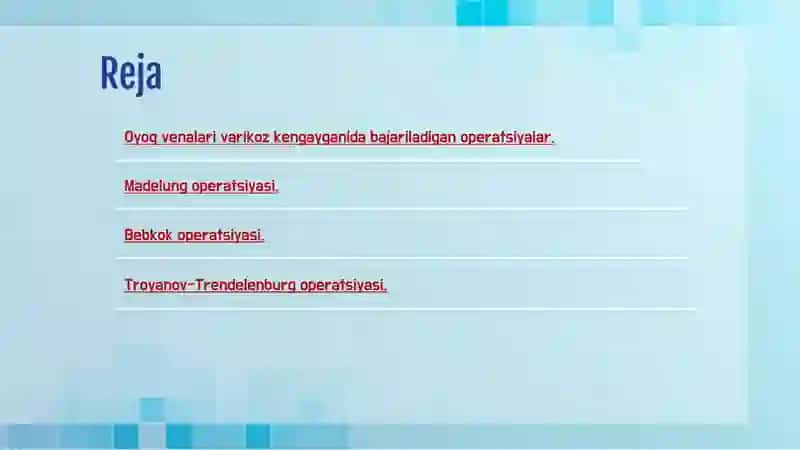 Sonvarikoz kengayishida o‘tkaziladigan operatsiyalar 2