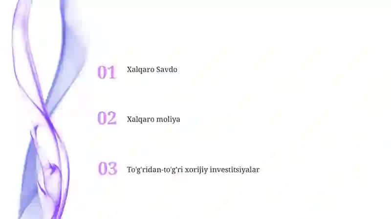 Xalqaro iqtisodiy munosabatlar asosiy shakillari va yoʻnalishlari 2