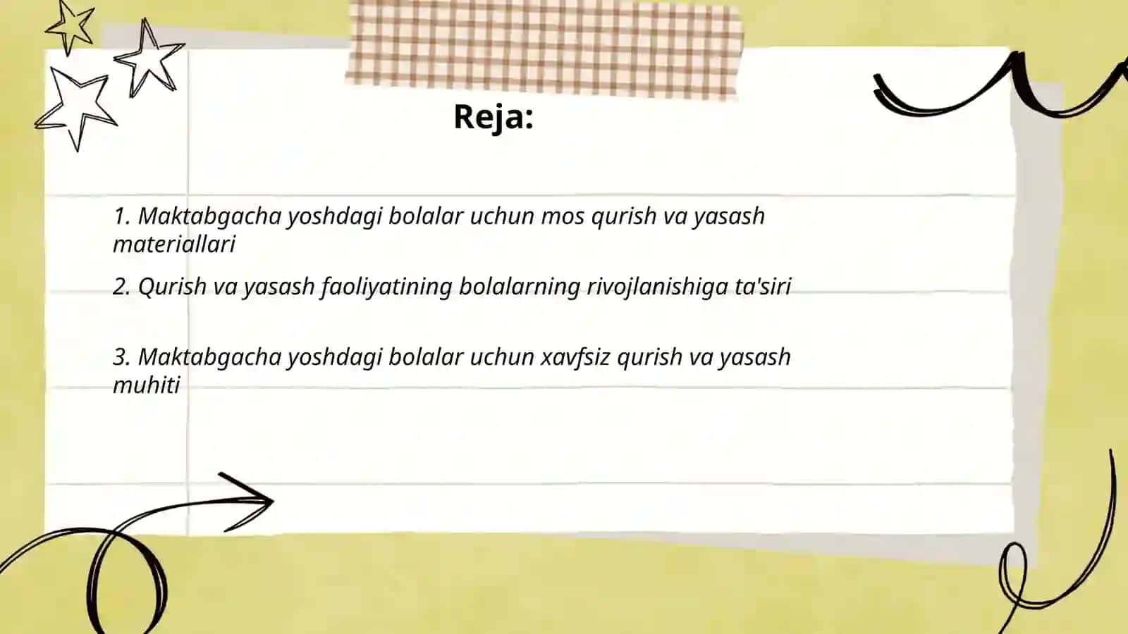 Maktabgacha taʼlim tashkilotlarda qurish yasash 2