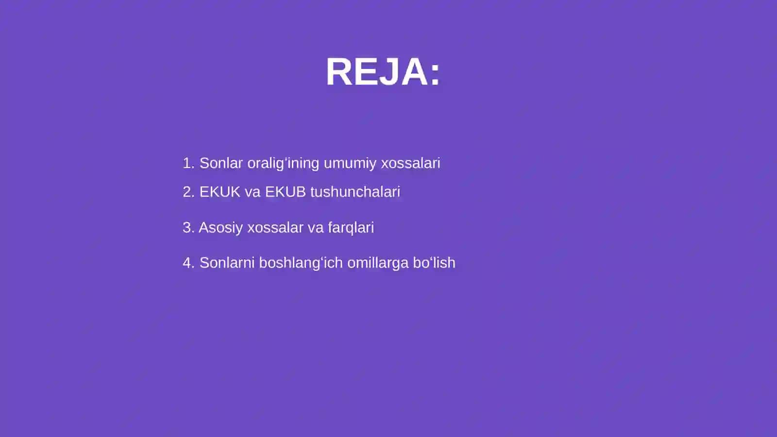 Eng kichik umumiy karrali (EKUK) 2