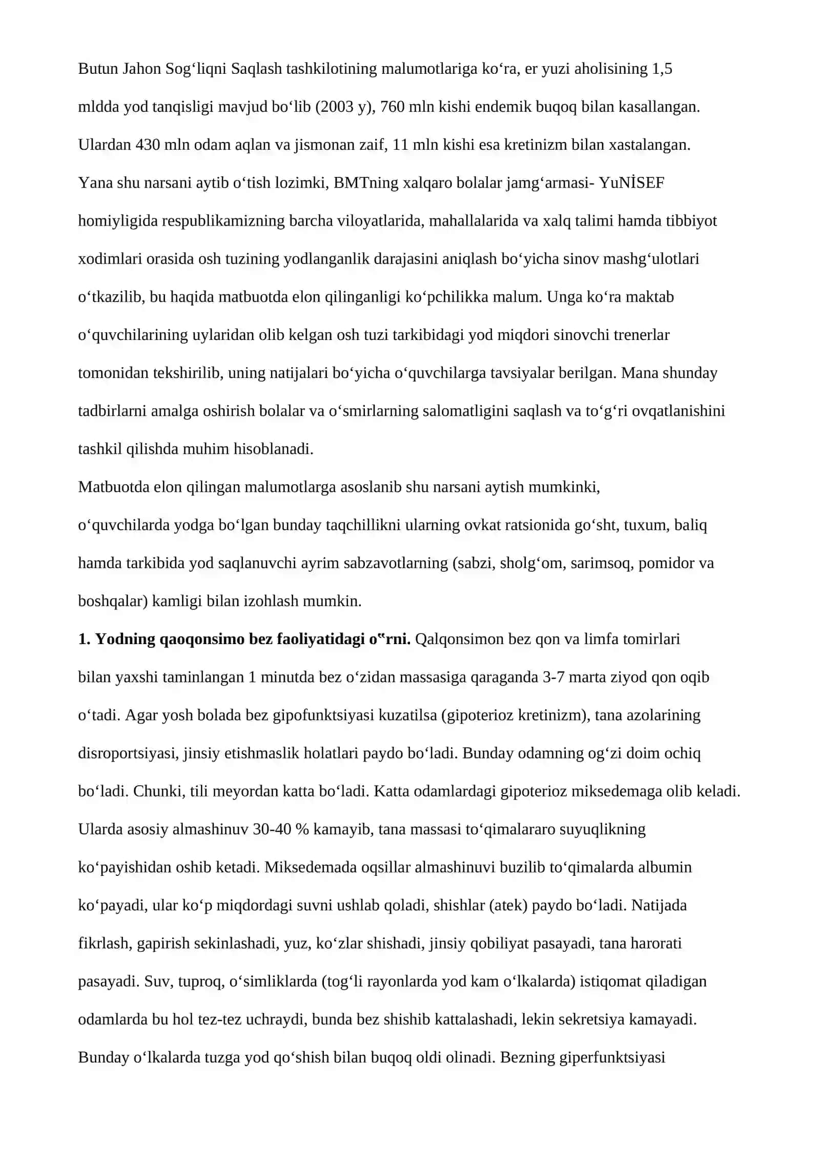 Organizmda mikroelementlar yetishmasligi tufayli kelib chiqadigan kasalliklar 2