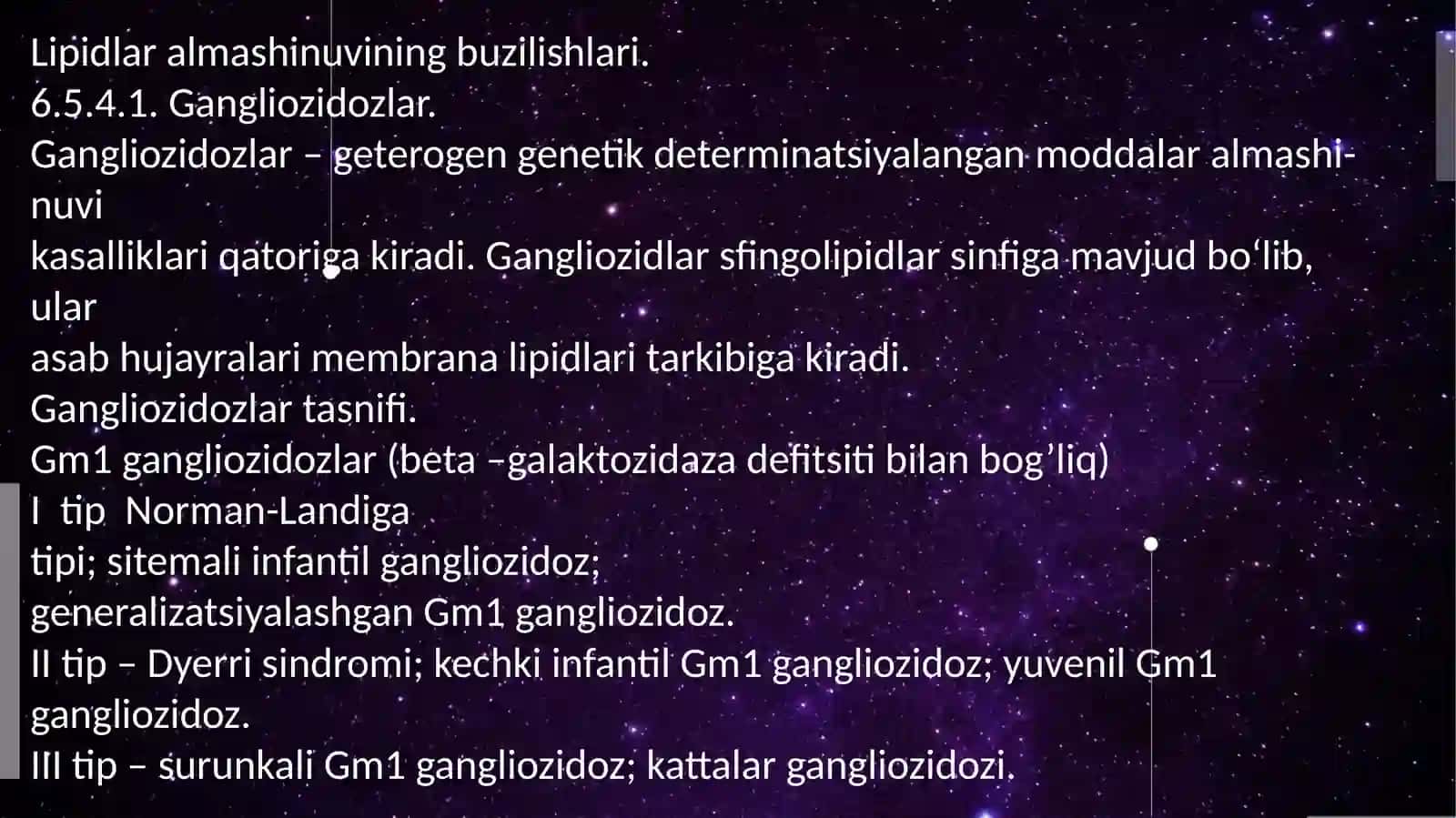 Yoģlar almashinuvining buzilishi bilan kechuvchi kasalliklar. Gen kasalliklari.Mukovissidoz. Tuģma gipotireoz. Morfan sindrkmi. Gen kasalliklarini davolash. Farmakogenetika 2