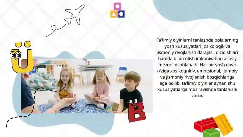 Maktabgacha yoshdagi bolalar uchun yosh gruhlari kesmida ta’limiy o’yinlar kartoteka 2