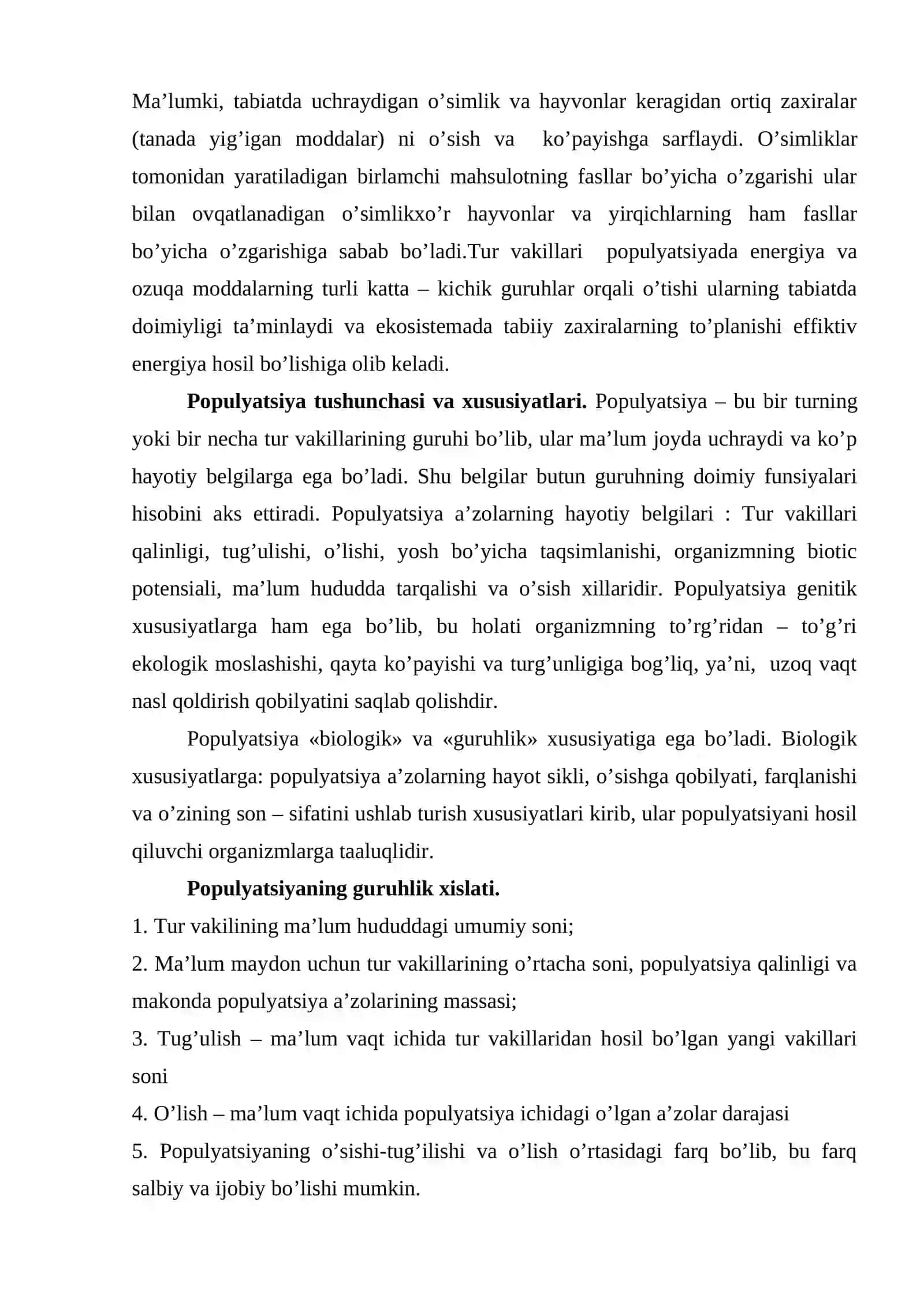 Inson populyatsiyasi 2