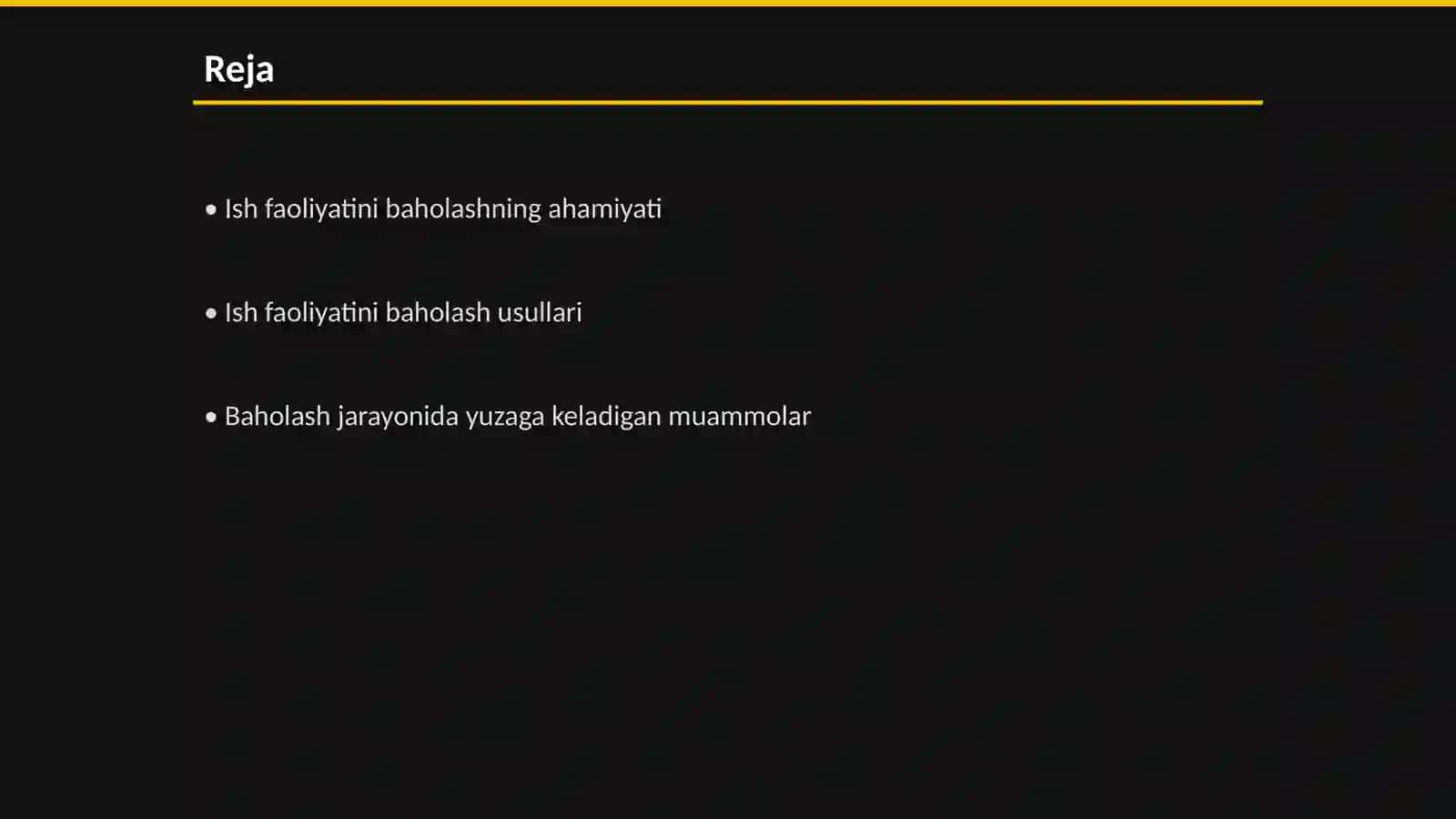 Inson resurslarini boshqarish jarayonida ish faoliyatining sifati va miqdorini baholash muammolari 2