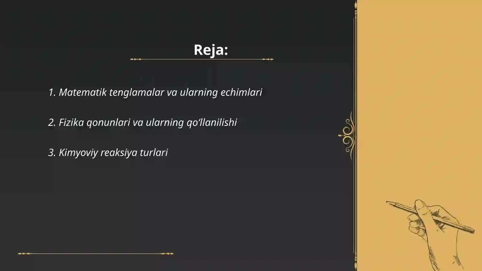 Matematik tenglamalar va ularning echimlari 2
