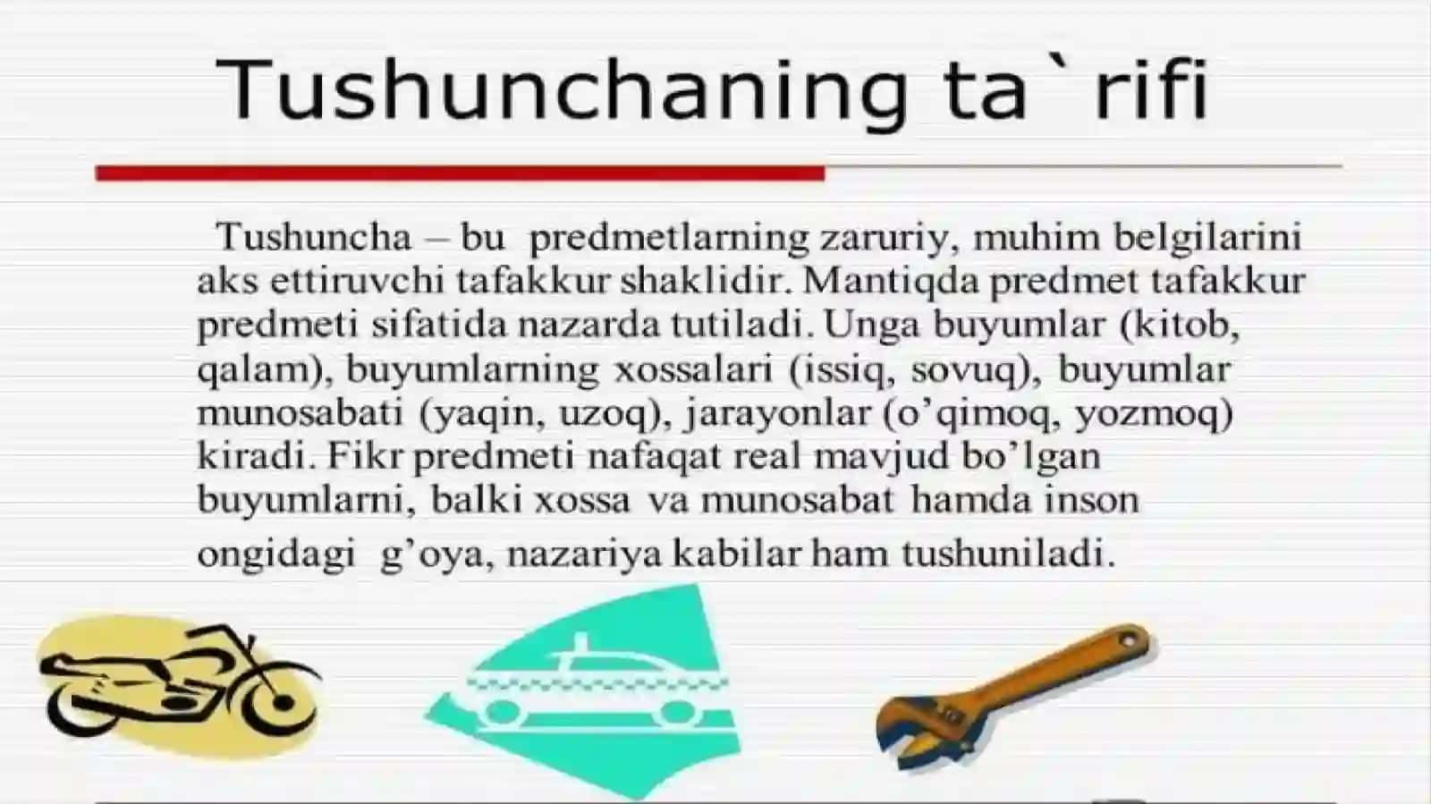 “Tushuncha” mavzusida tayyorlangan taqdimot 2