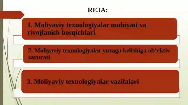 MOLIYAVIY TEXNOLOGIYALAR MOHIYATI: YUZAGA KELISH SHART-SHAROITLARI VA RIVOJLANISH ISTIQBOLLARI 2