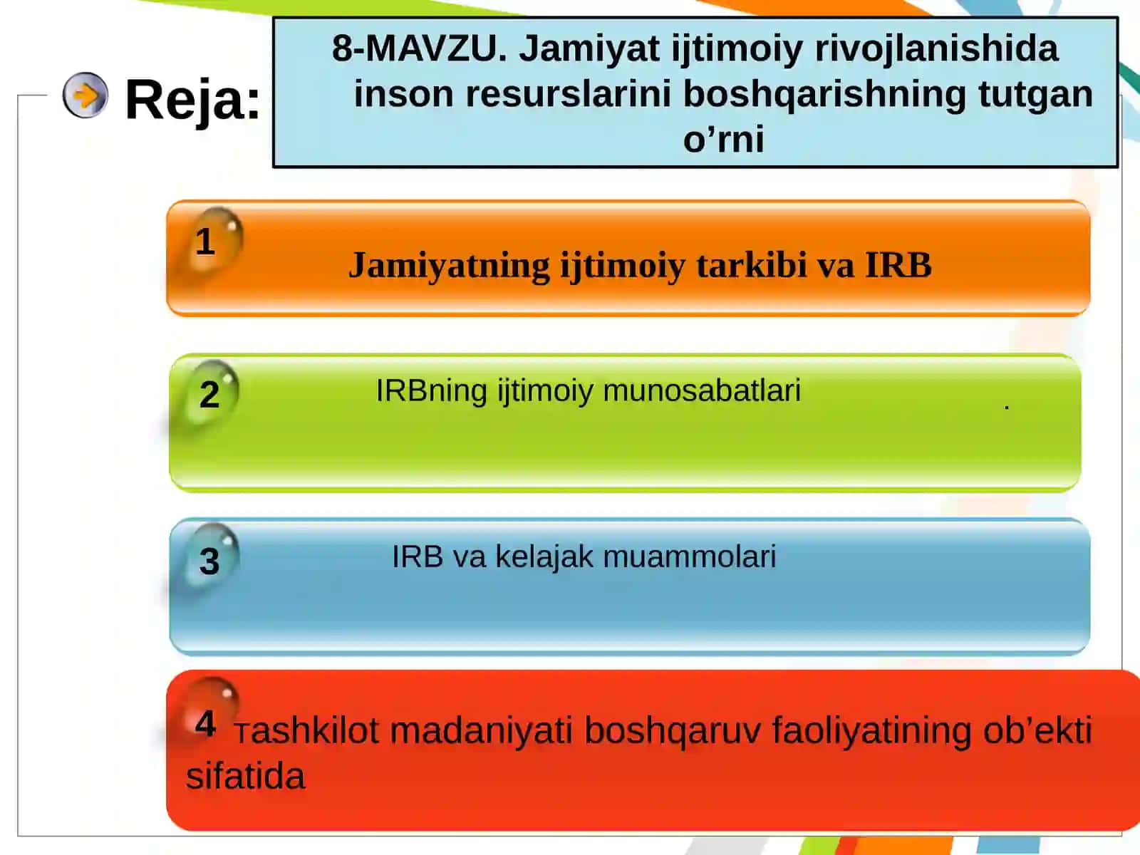 IRB va kelajak muammolari 2