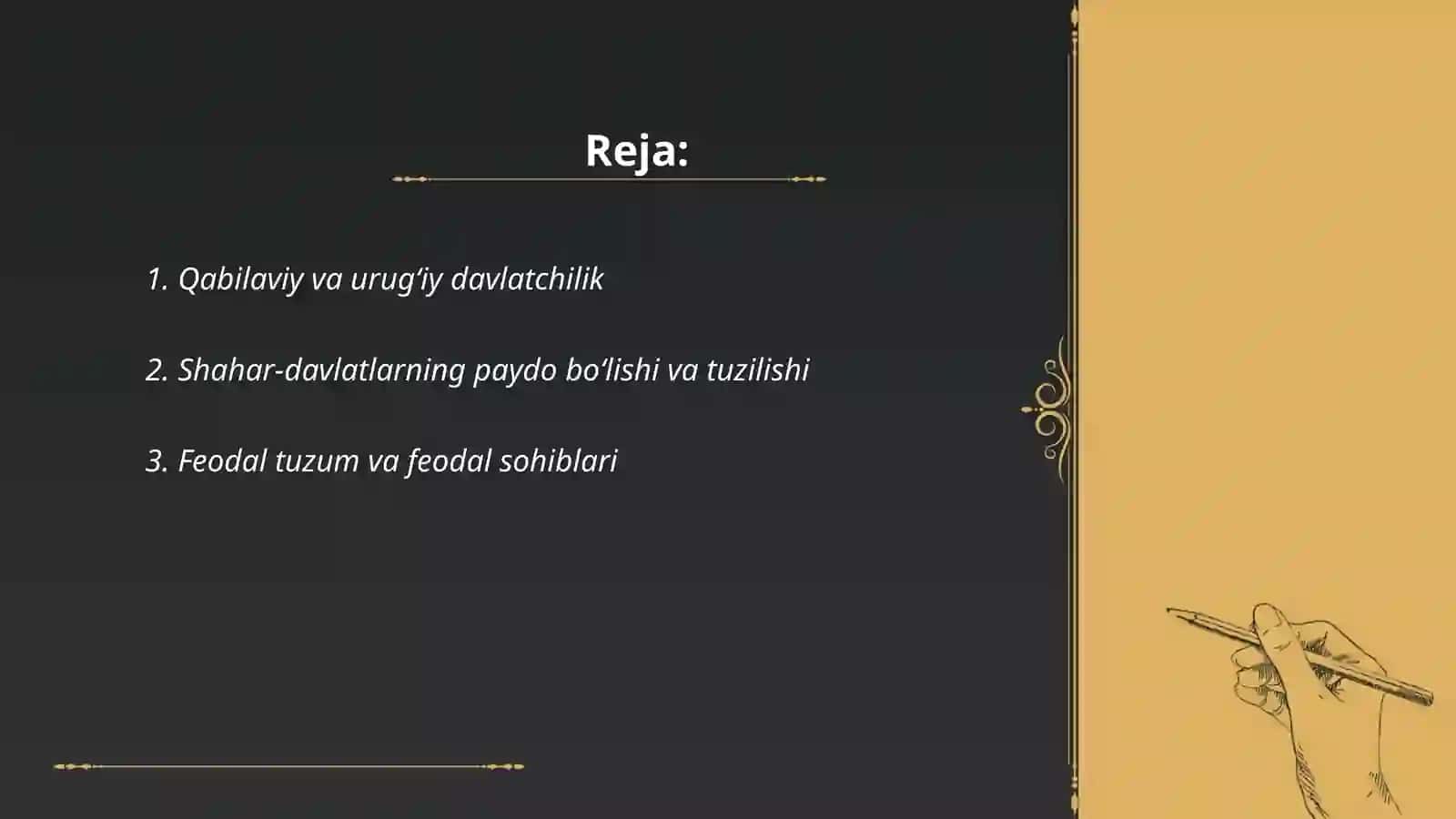 O'zbekistonda qadimgi davlatchilikning turlari va boshkaruv shakli 2