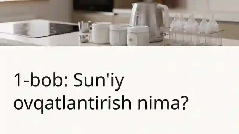 Sun'iy ovqatlantirish va aralash ovqatlantirish asoslari 2