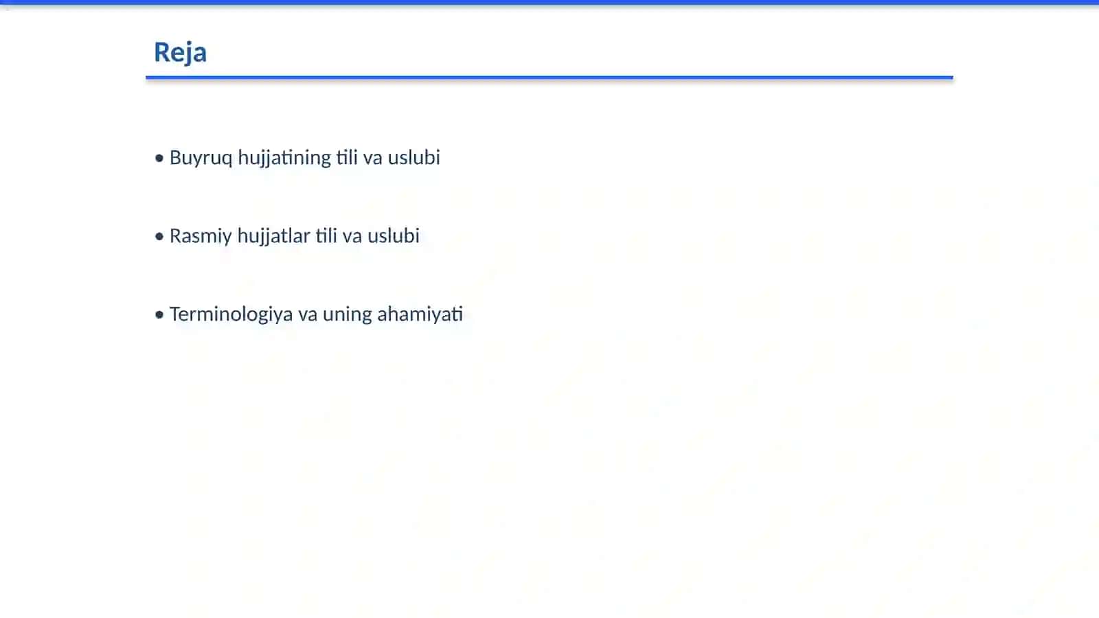 Buyruq hujjatini rasmiylashtirishda Til va uslub masalalari 2