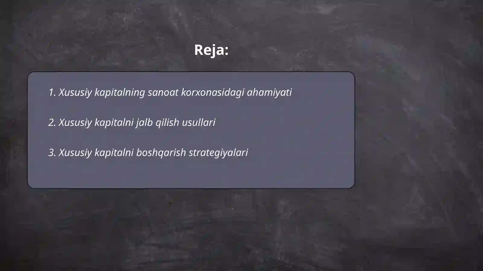 Sanoat korxonasining xususiy kapitali va undan samarali foydalanish usullari 2