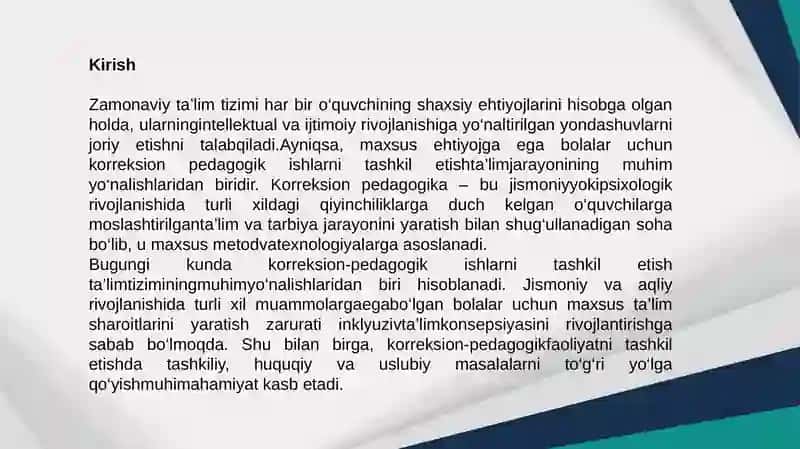 Korreksion-pedagogik ishlarni tashkil etishning tashkiliy, huquqiy, uslubiy va amaliy yordam ko‘rsatish usullari 2