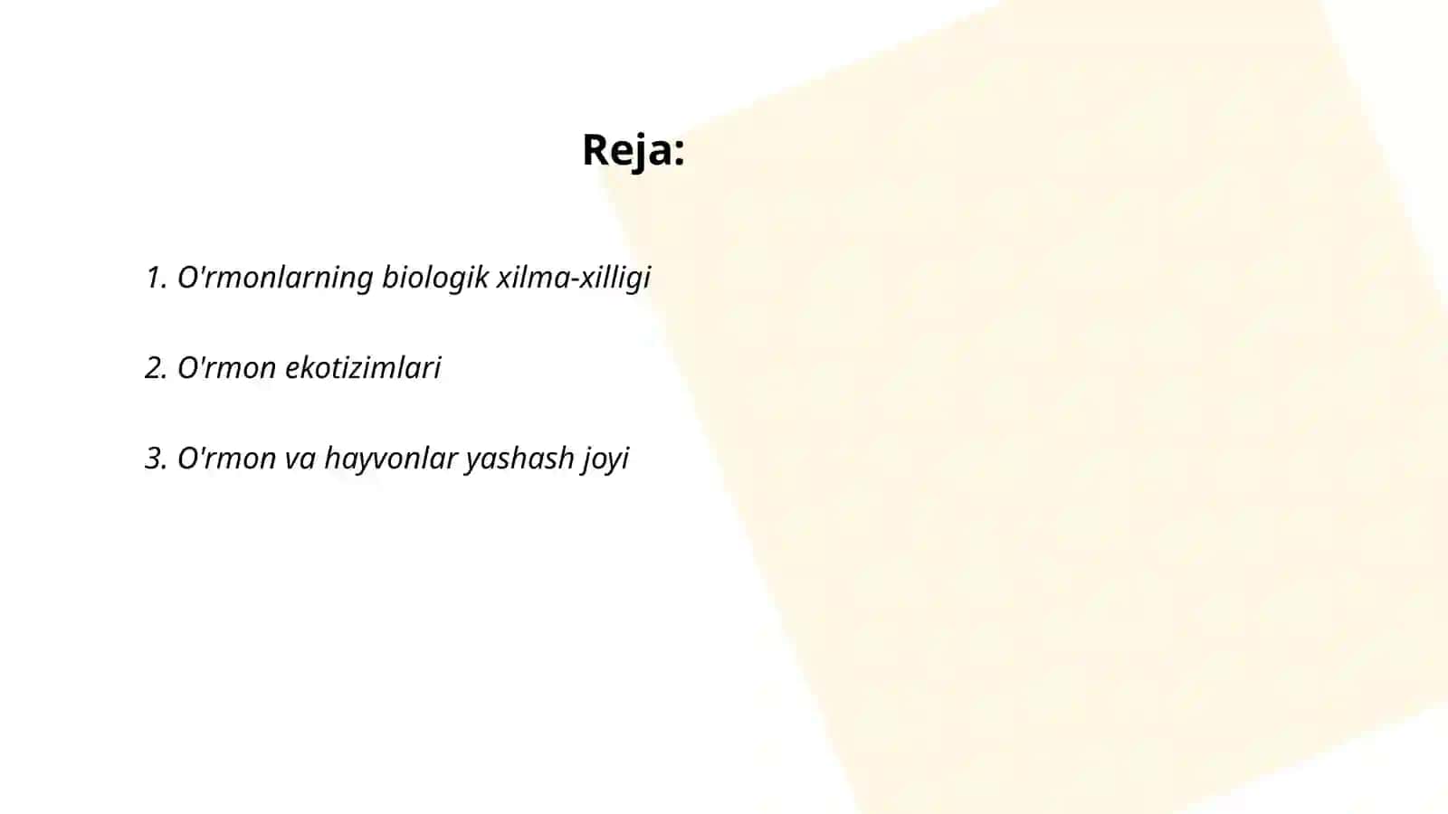 O'rmon va hayvonot dunyosining bir biriga bog’liqligi 2