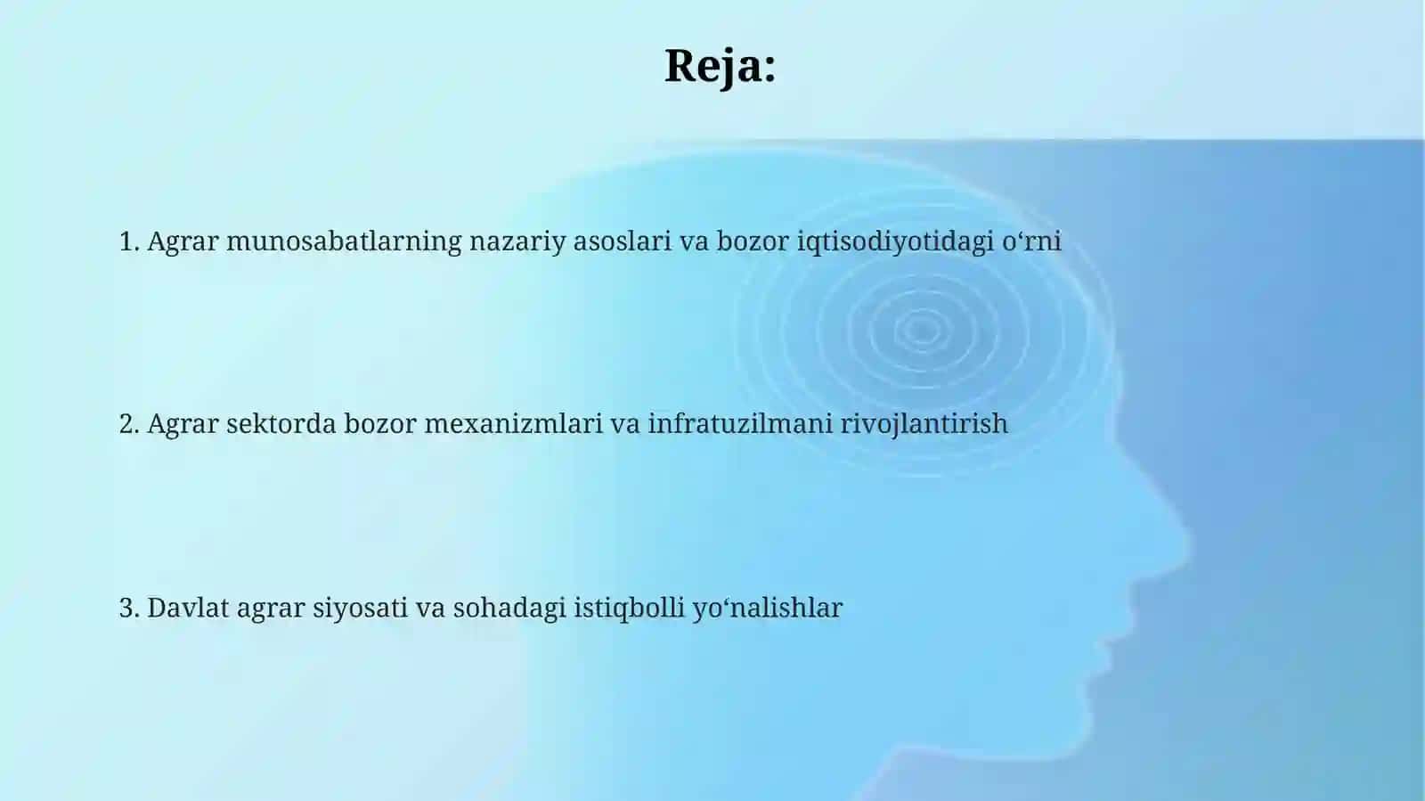 Agrar munosabatlar va ularning bozor tizimidagi xususiyatlari 2