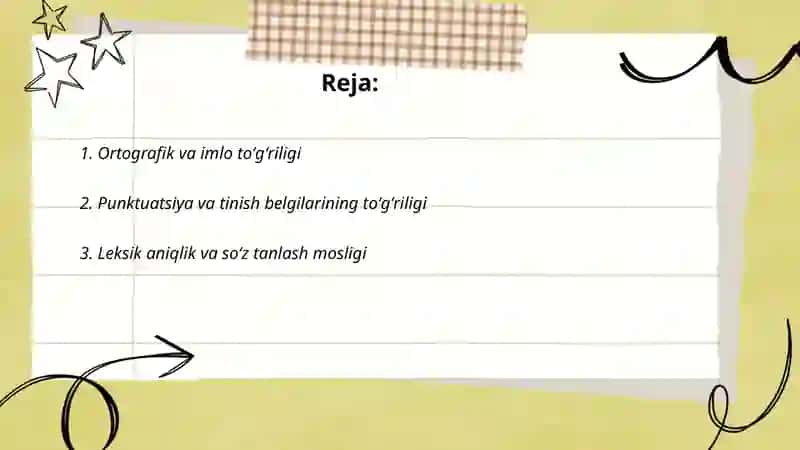 Ortografik va imlo toʻgʻriligi 2
